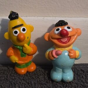Sesame Street Bert Ernie PVC Mini Figures Kids Set Multicolor Vintage JHP